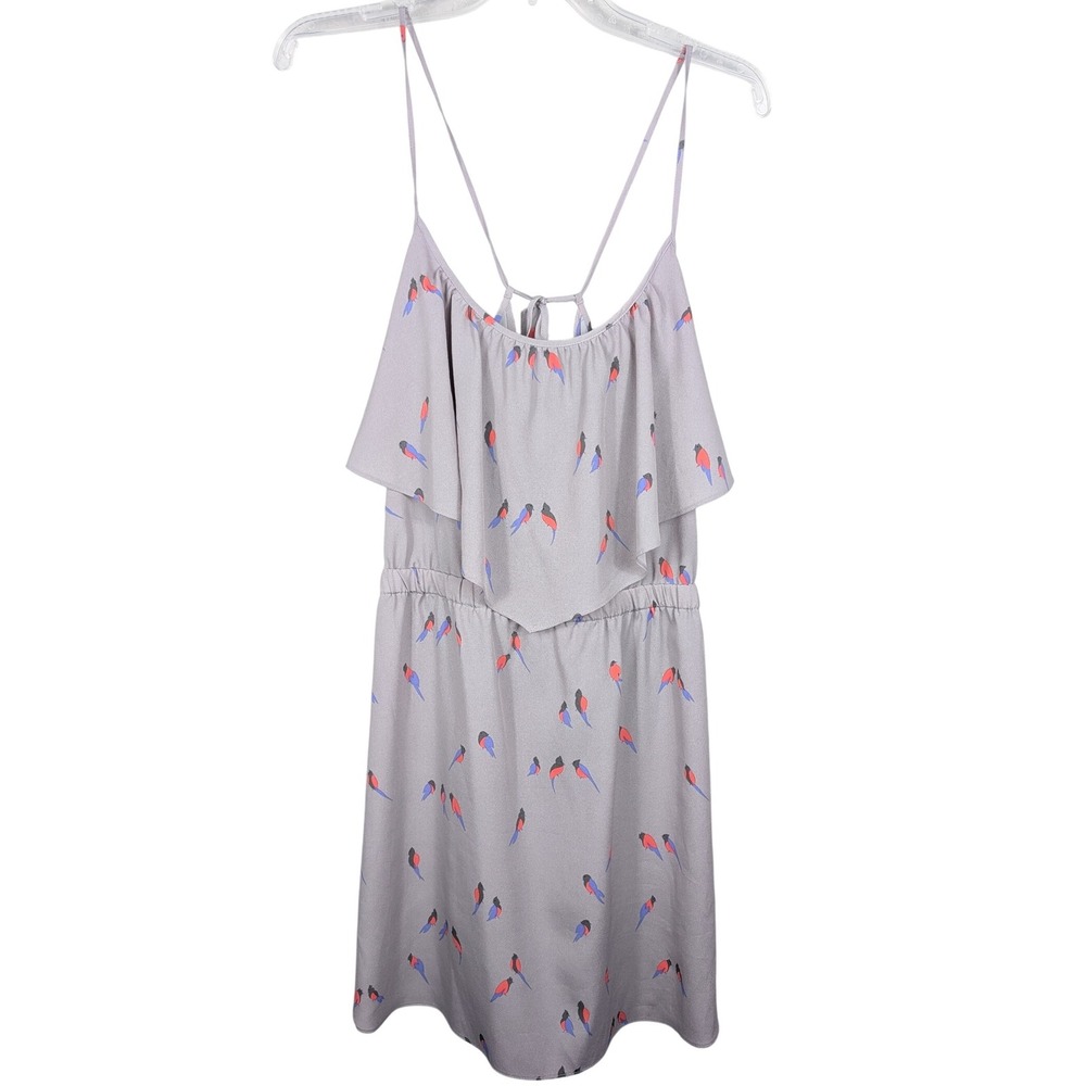 American‎ Eagle Outfitters Women's Large Bird Print Tiered Cami Dress